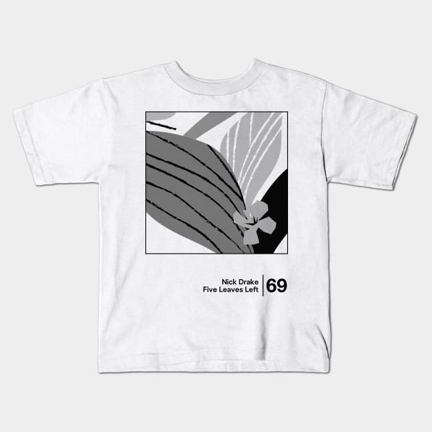 Five Leaves Left / Minimalist Style Graphic Artwork Kids T-Shirt by saudade